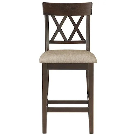 Double X-Back Counter Height Chair